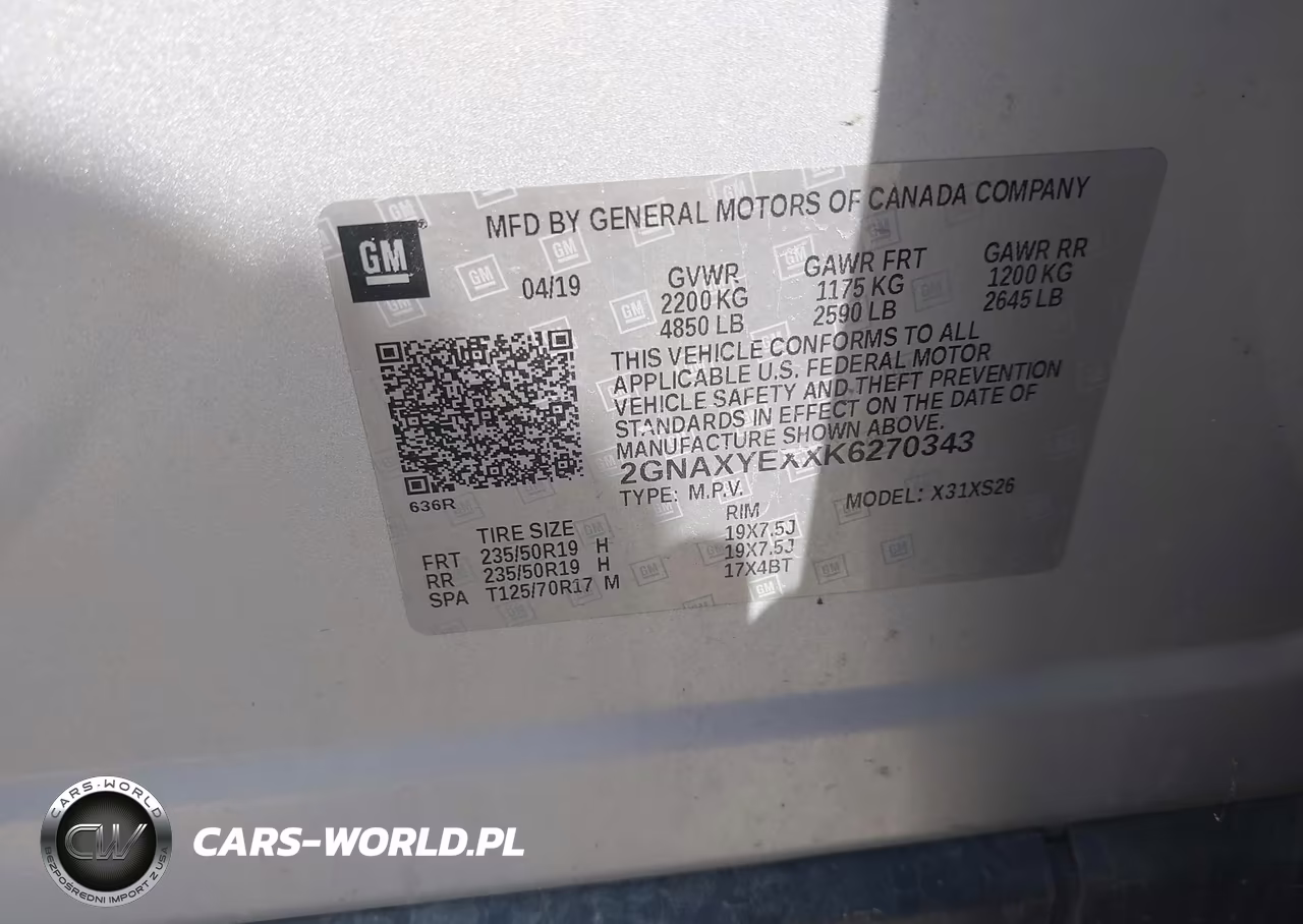 2019 Chevrolet Equinox Premier VIN:2GNAXYEXXK6270343 - 9