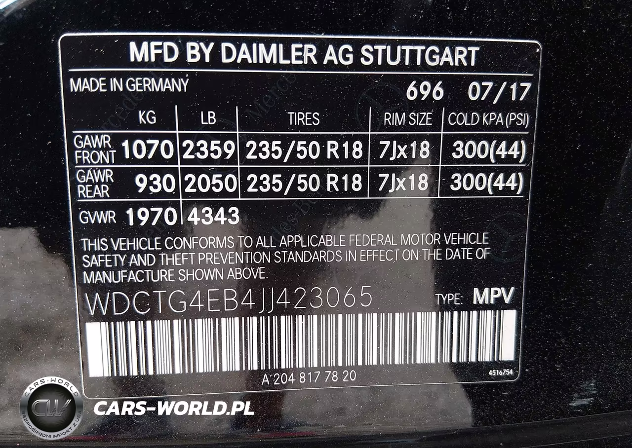 2018 Mercedes-Benz Gla 250 VIN:WDCTG4EB4JJ423065 - 9