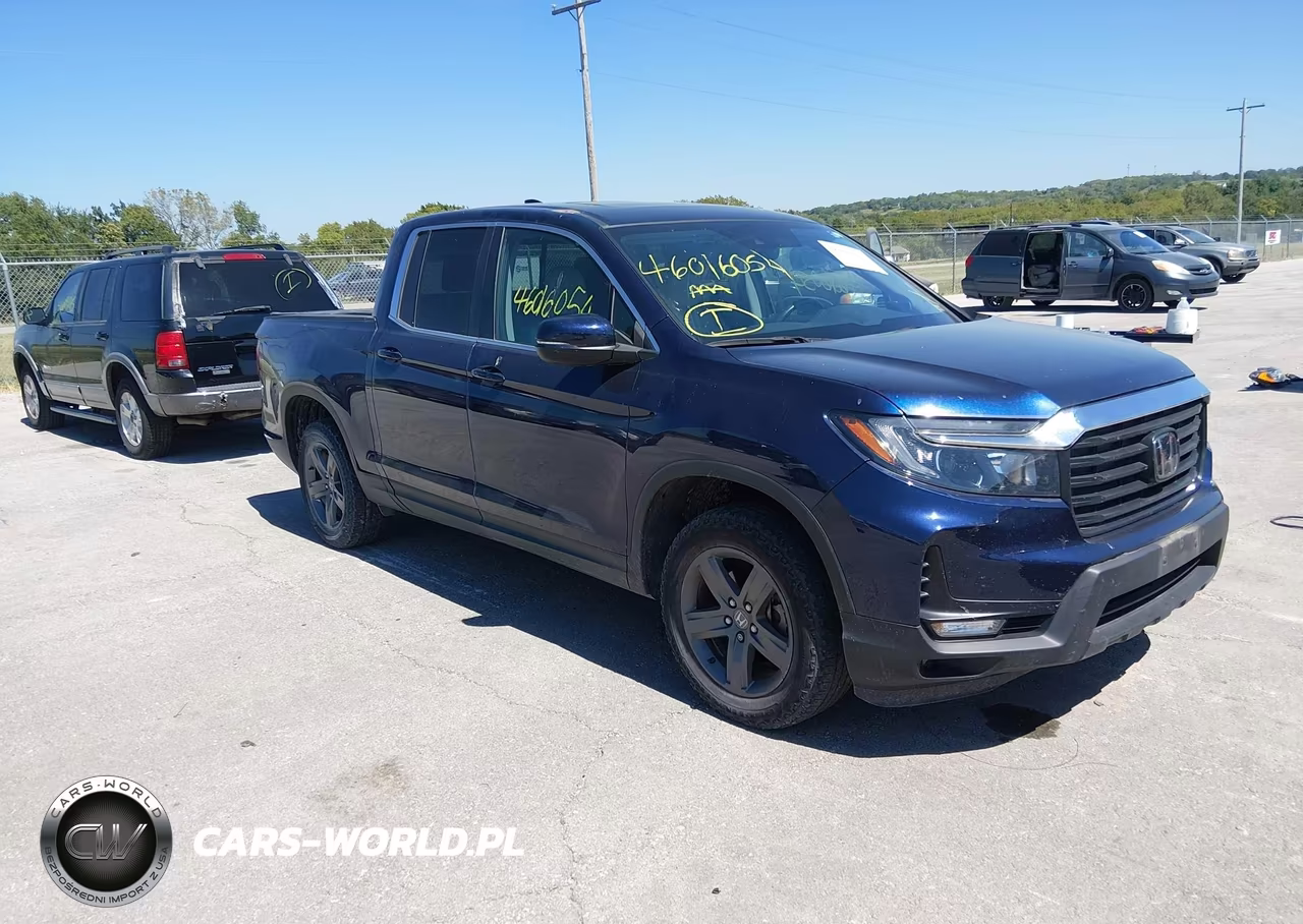 2021 Honda Ridgeline Awd Rtl VIN:5FPYK3F55MB011298 - 1