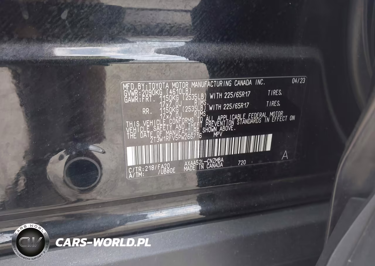 2023 Toyota Rav4 Xle VIN:2T3W1RFV5PW266716 - 9