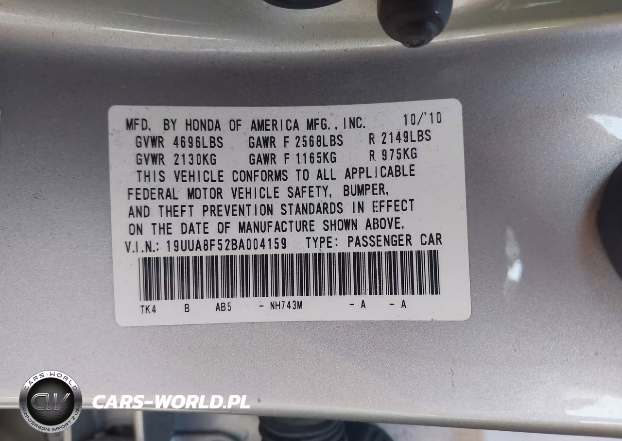 2011 Acura Tl 3.5 VIN:19UUA8F52BA004159 - 9