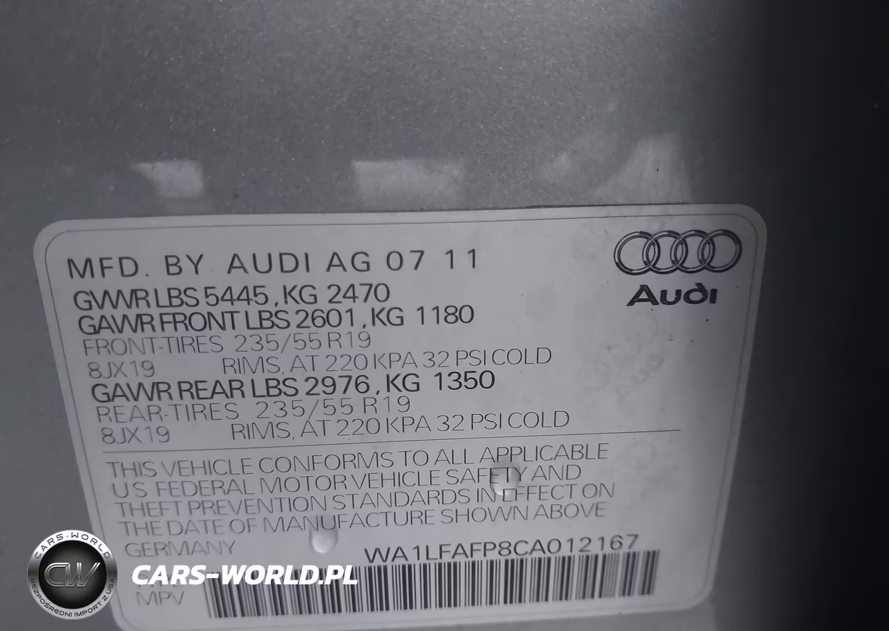 2012 Audi Q5 2.0T Premium VIN:WA1LFAFP8CA012167 - 9
