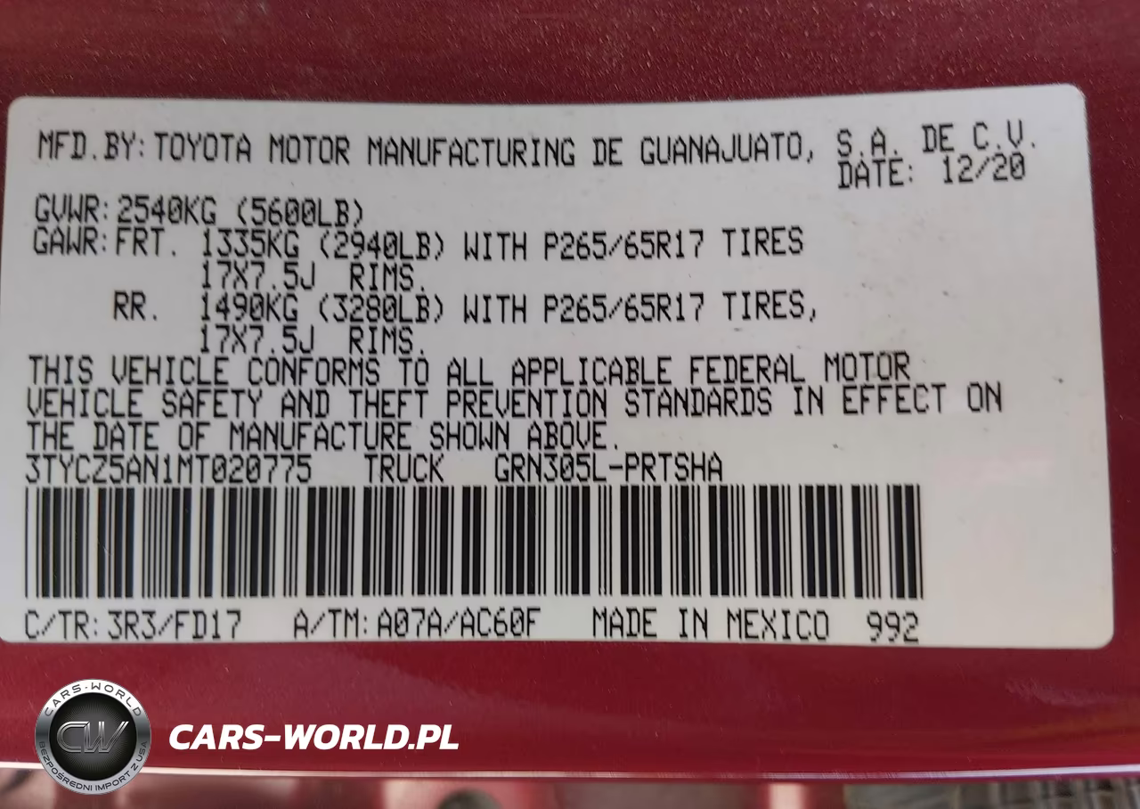 2021 Toyota Tacoma Trd Sport VIN:3TYCZ5AN1MT020775 - 9