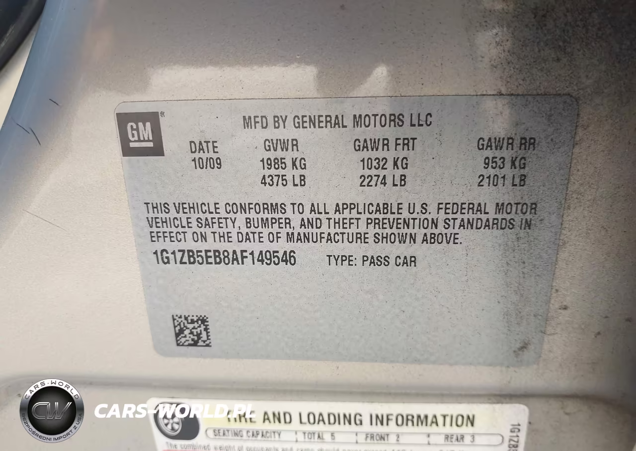 2010 Chevrolet Malibu Ls VIN:1G1ZB5EB8AF149546 - 9