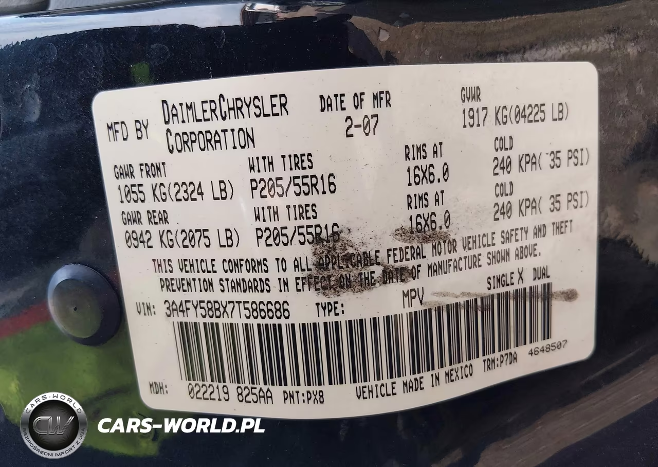 2007 Chrysler Pt Cruiser Touring VIN:3A4FY58BX7T586686 - 9