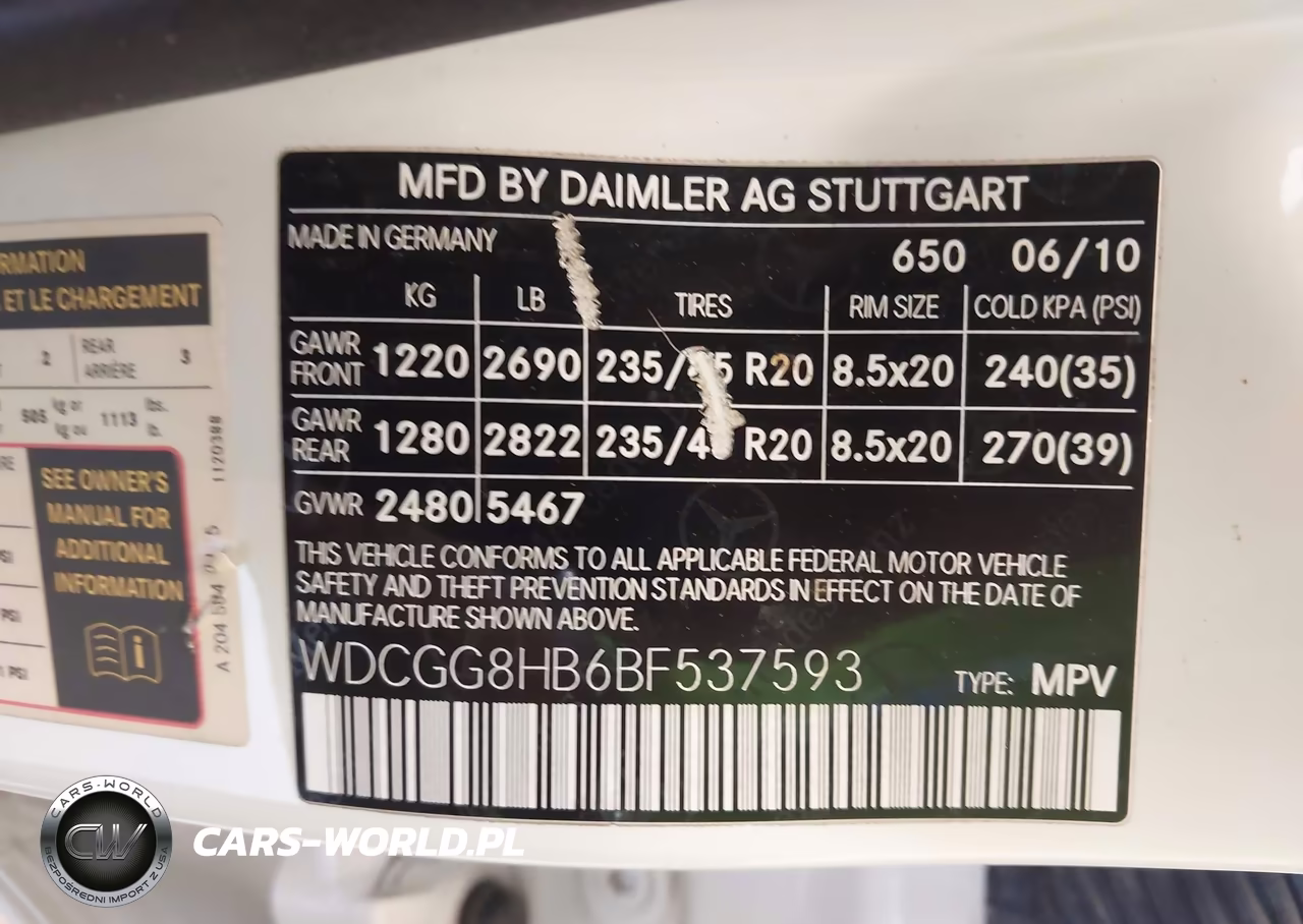 2011 Mercedes-Benz Glk 350 4Matic VIN:WDCGG8HB6BF537593 - 9