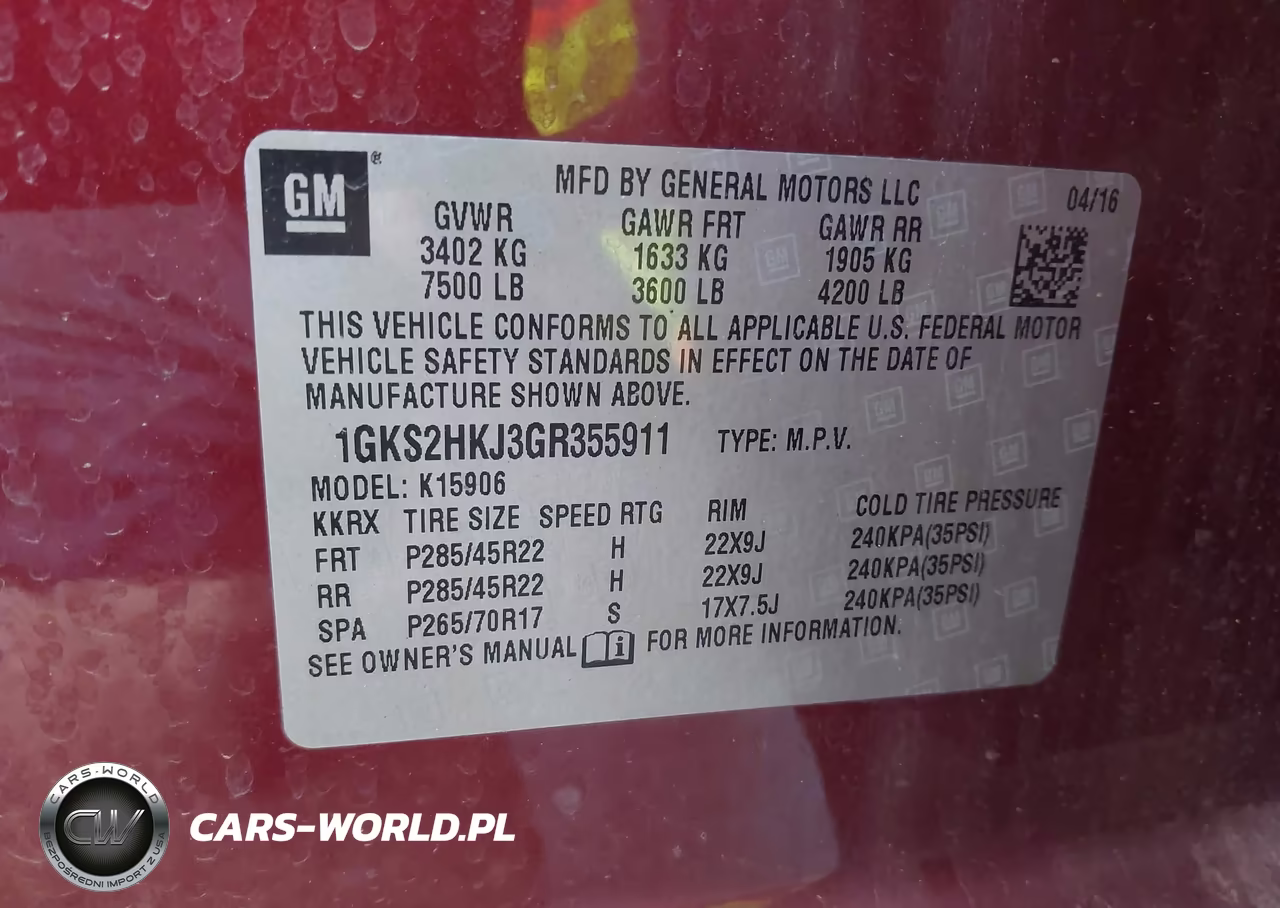 2016 GMC Yukon Xl Denali VIN:1GKS2HKJ3GR355911 - 9
