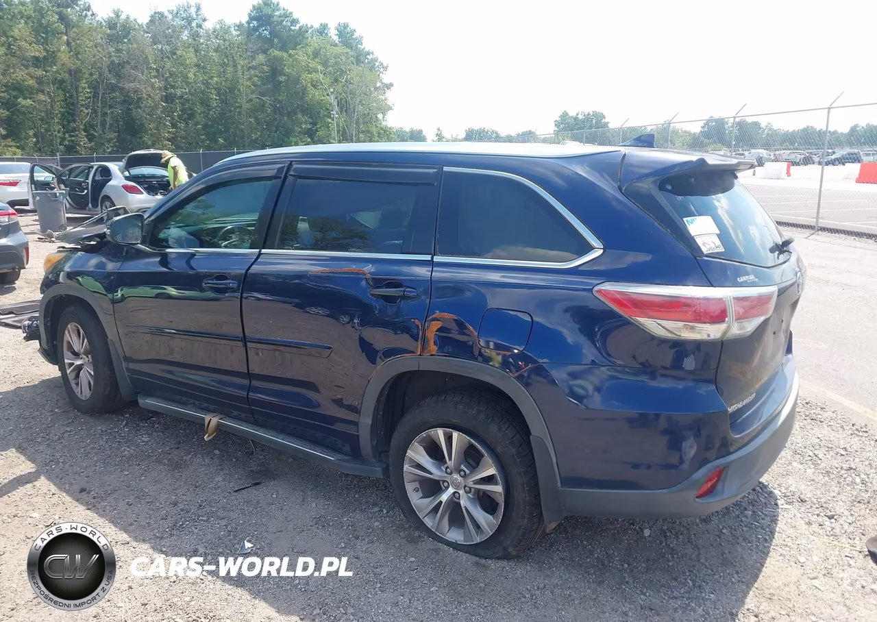 2014 Toyota Highlander Xle V6 VIN:5TDKKRFH5ES009592 - 3