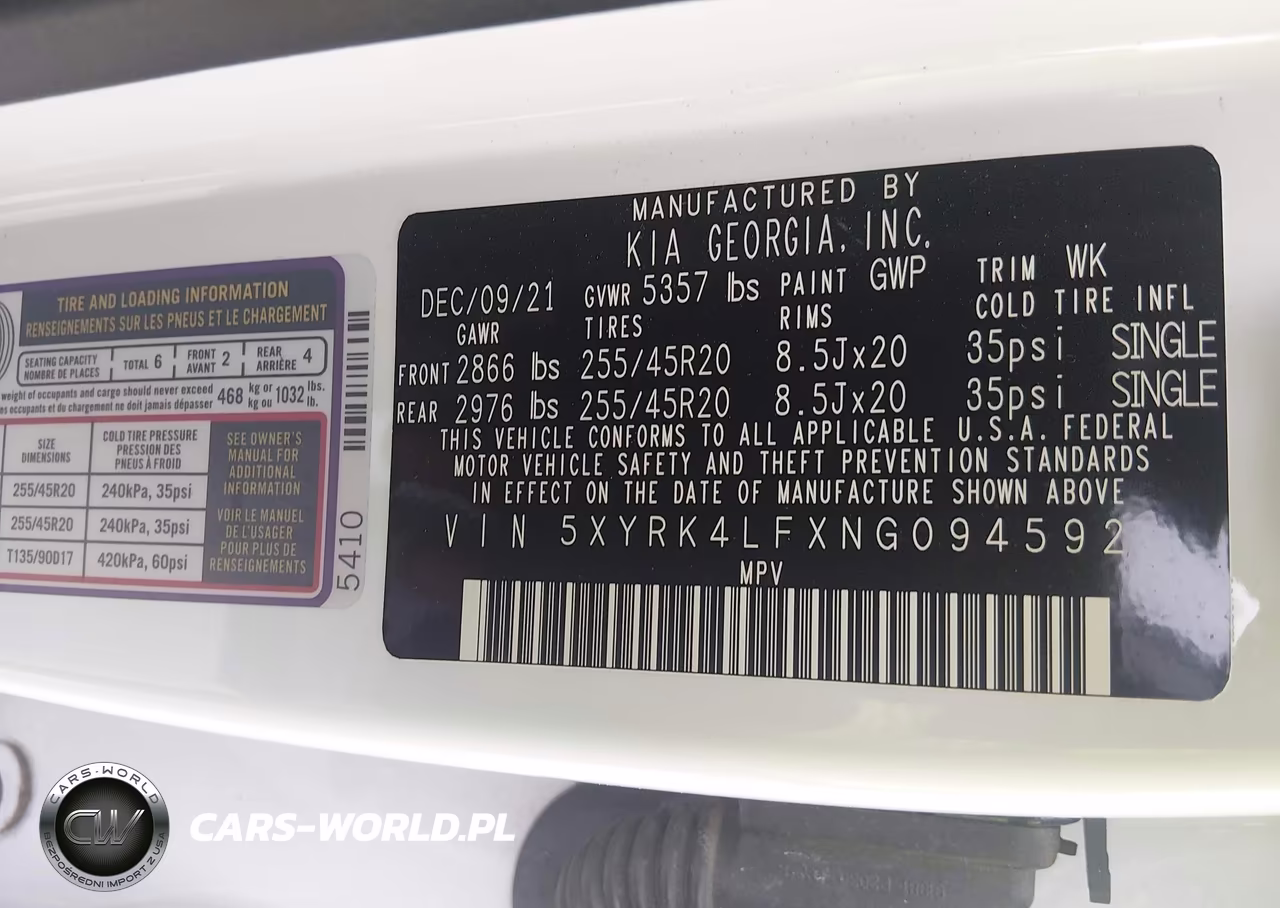 2022 Kia Sorento Sx Prestige VIN:5XYRK4LFXNG094592 - 9