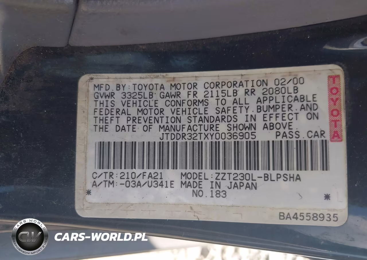 2000 Toyota Celica Gt VIN:JTDDR32TXY0036905 - 9