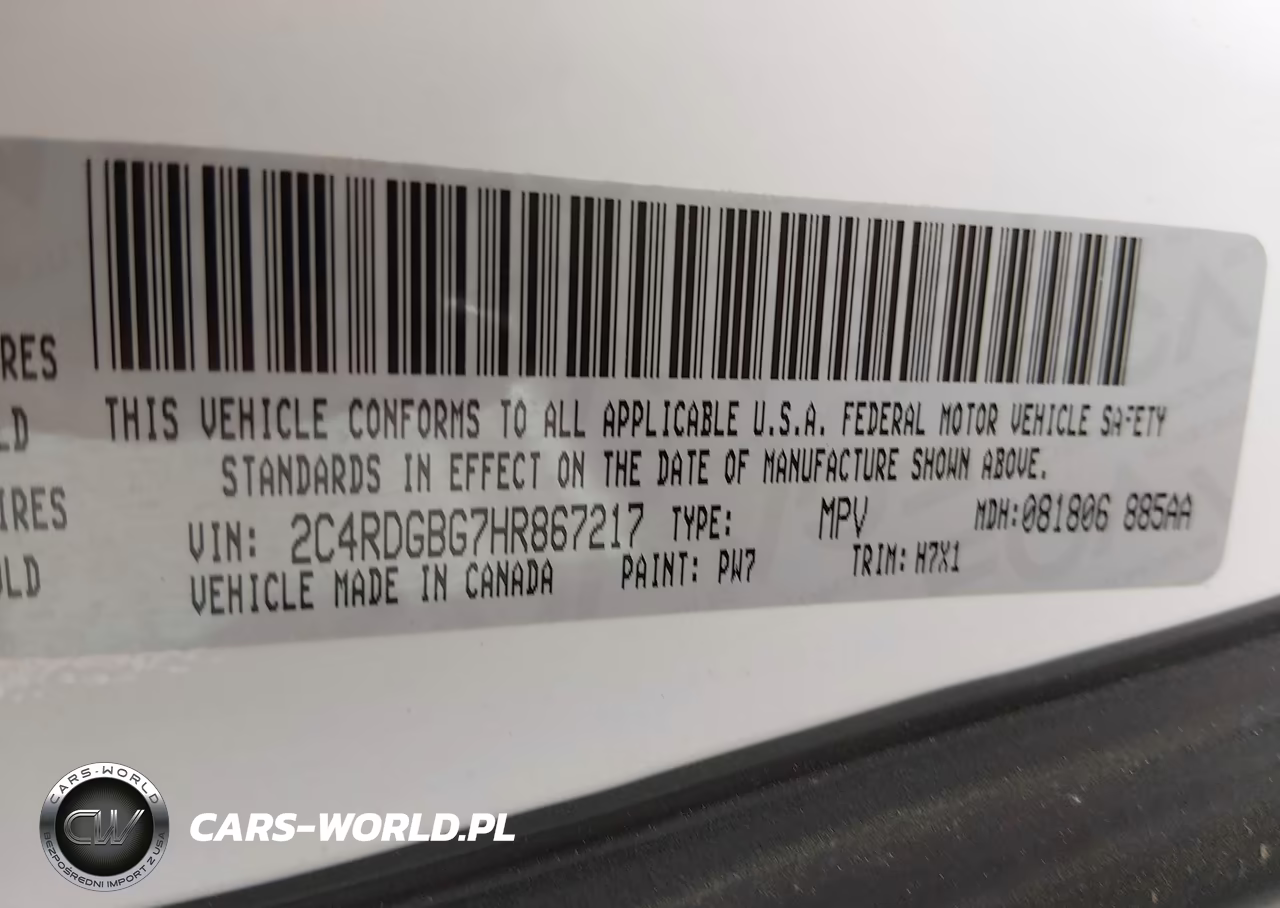 2017 Dodge Grand Caravan Se VIN:2C4RDGBG7HR867217 - 9