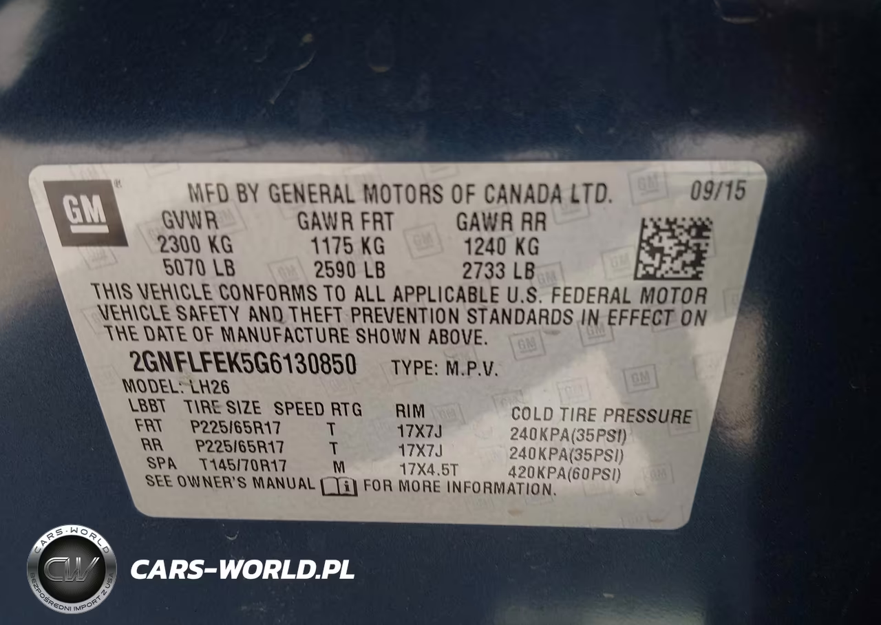 2016 Chevrolet Equinox Lt VIN:2GNFLFEK5G6130850 - 9