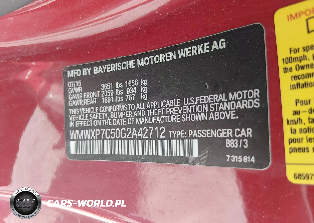 2016 Mini Hardtop Cooper S VIN:WMWXP7C50G2A42712 - 9