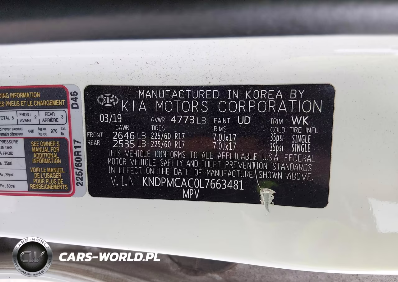 2020 Kia Sportage Lx VIN:KNDPMCAC0L7663481 - 9
