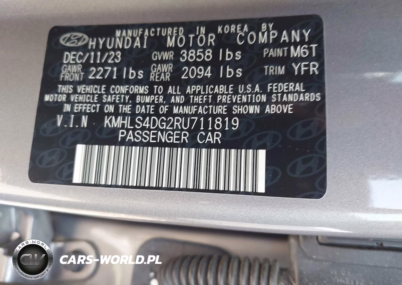 2024 Hyundai Elantra Sel VIN:KMHLS4DG2RU711819 - 9