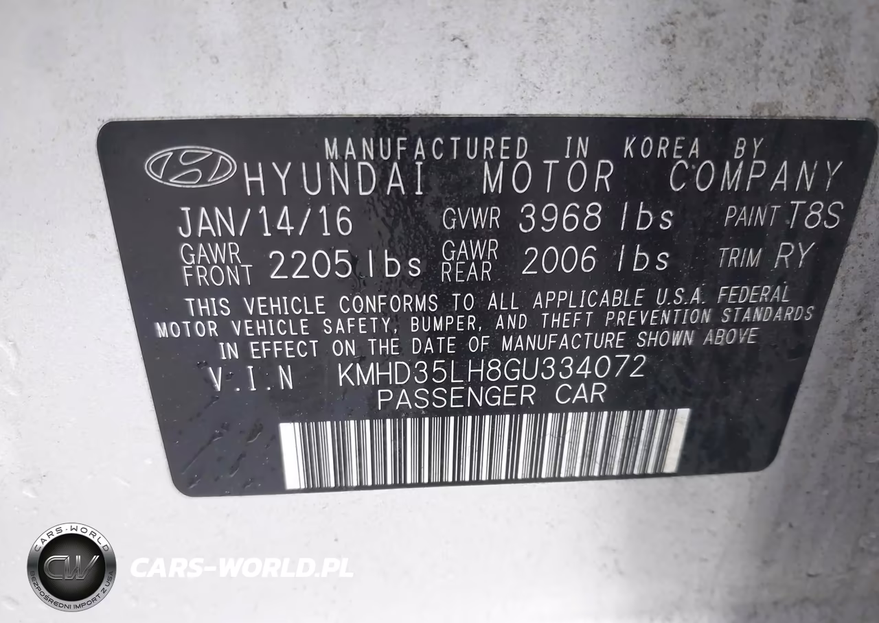 2016 Hyundai Elantra Gt VIN:KMHD35LH8GU334072 - 9