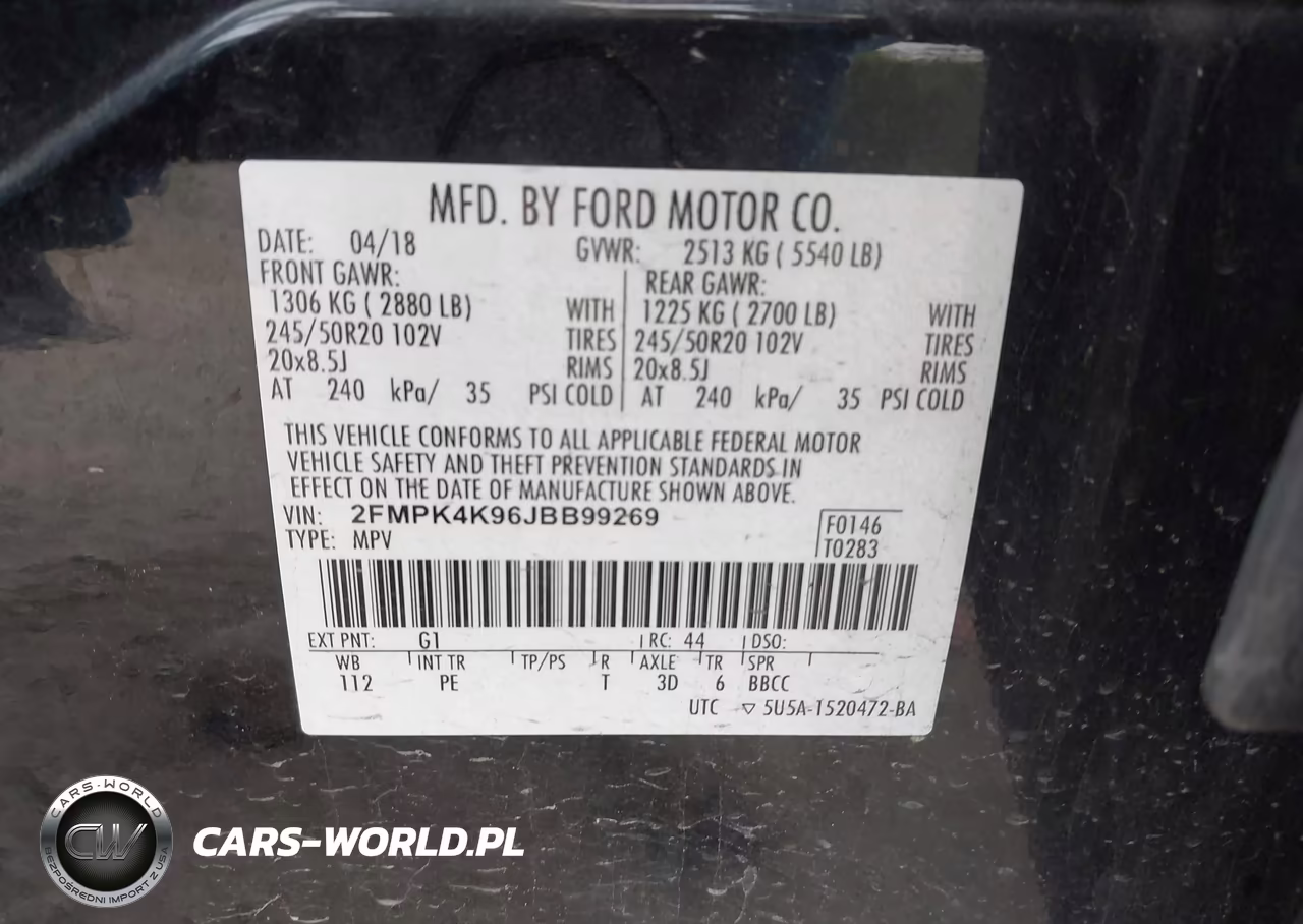 2018 Ford Edge Titanium VIN:2FMPK4K96JBB99269 - 9