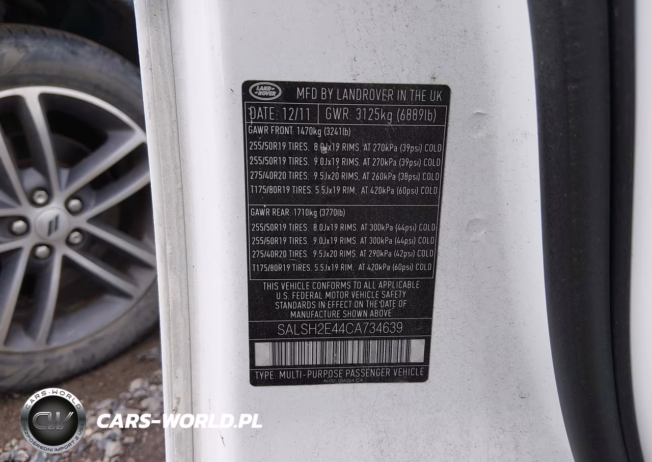 2012 Land Rover Range Rover Sport Hse VIN:SALSK2D48CA759112 - 12