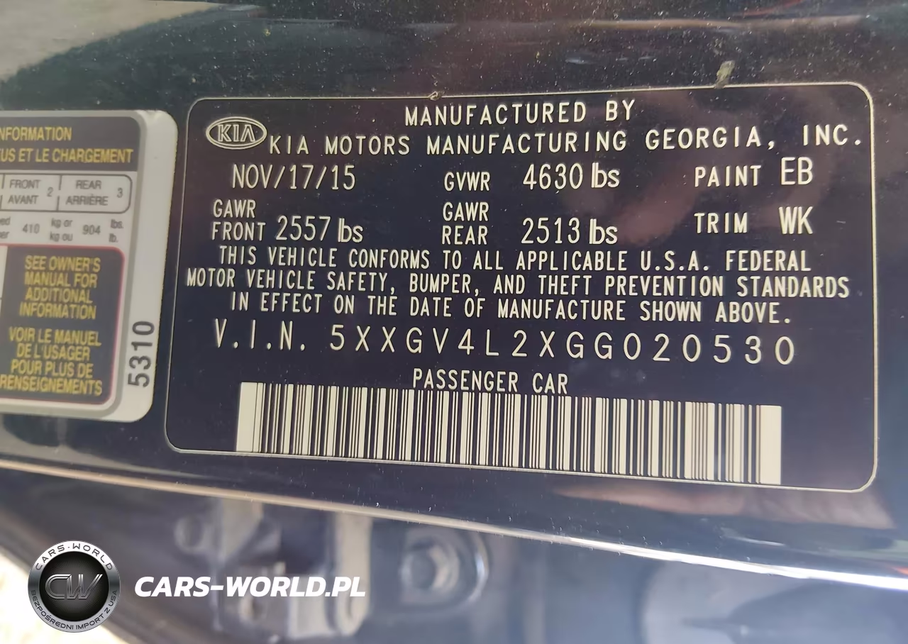2016 Kia Optima Sxl Turbo VIN:5XXGV4L2XGG020530 - 9