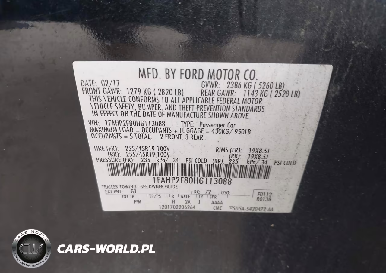 2017 Ford Taurus Limited VIN:1FAHP2F80HG113088 - 9