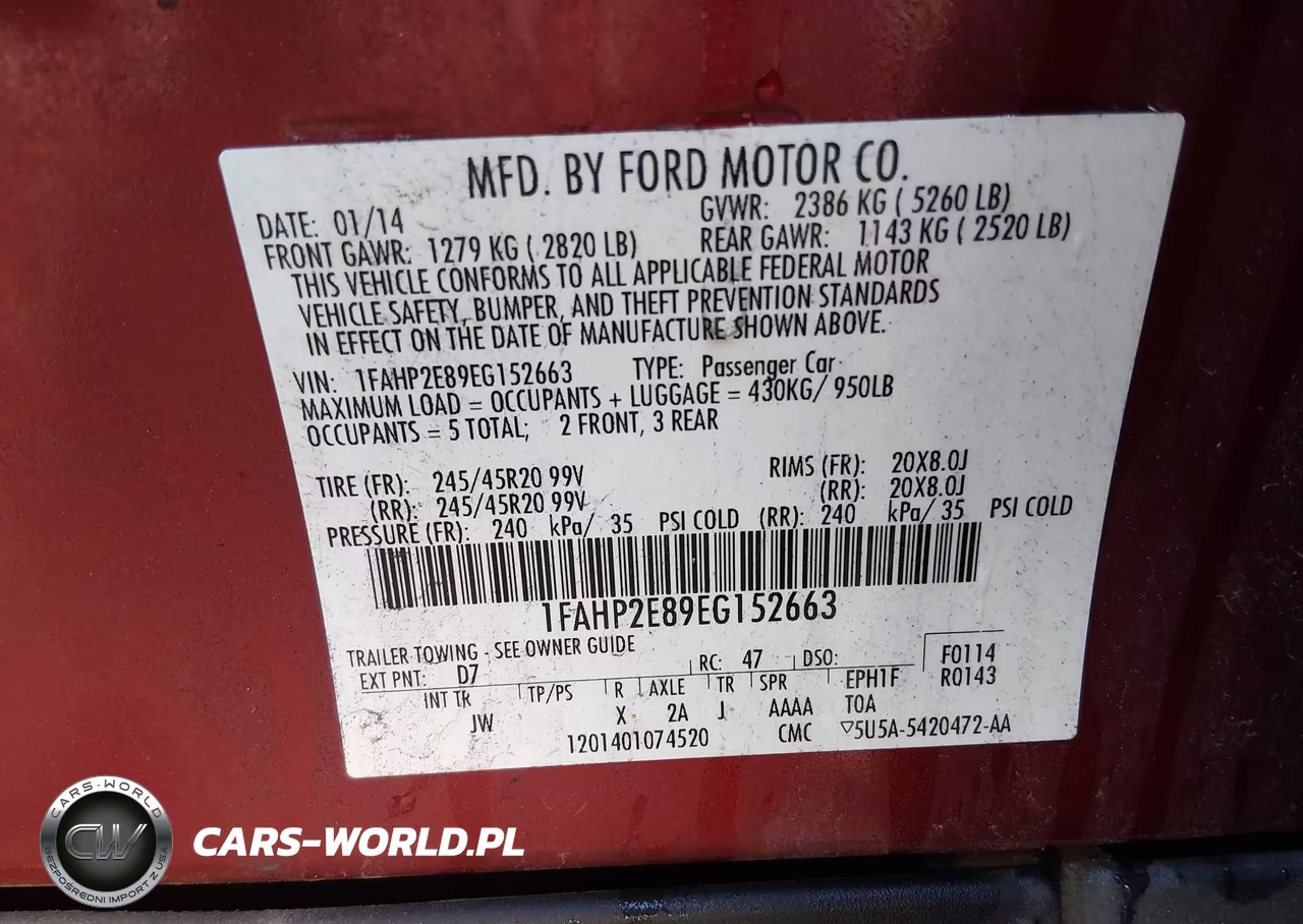 2014 Ford Taurus Sel VIN:1FAHP2E89EG152663 - 9