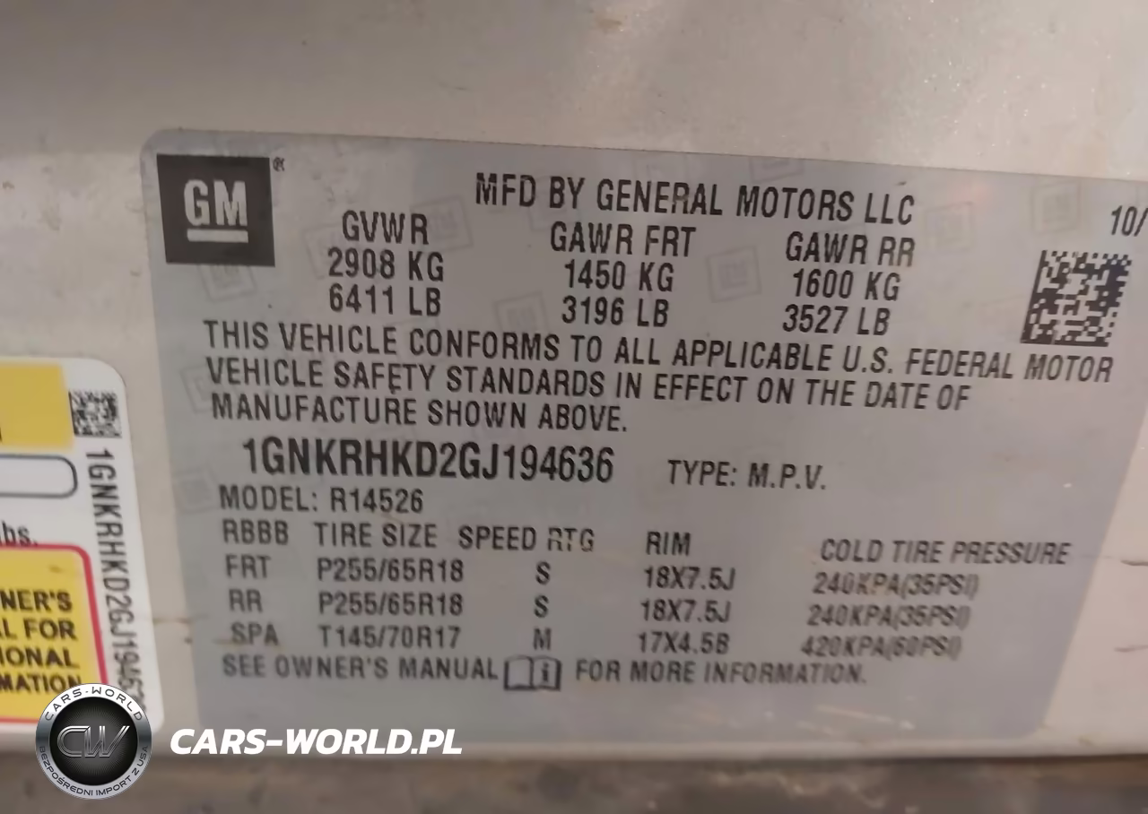 2016 Chevrolet Traverse Lt VIN:1GNKRHKD2GJ194636 - 9