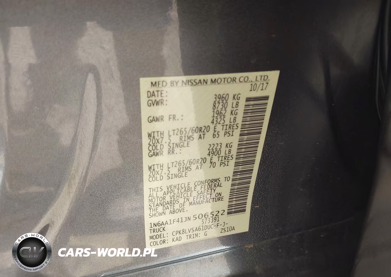 2018 Nissan Titan Xd Sl Gas VIN:1N6AA1F41JN506522 - 9