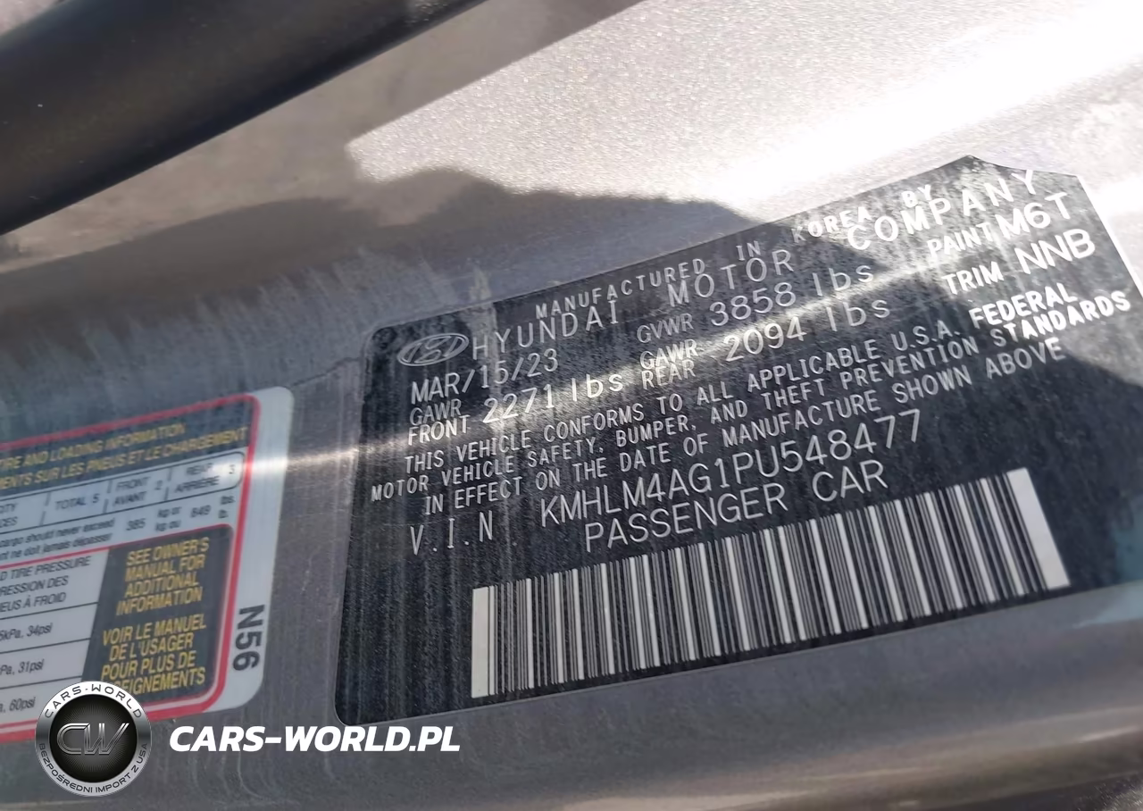 2023 Hyundai Elantra Sel VIN:KMHLM4AG1PU548477 - 9