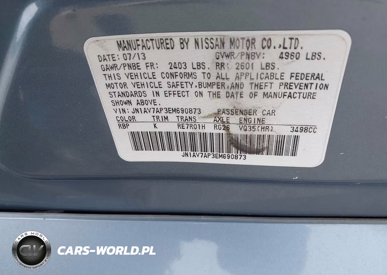 2014 Infiniti Q50 Hybrid Sport VIN:JN1AV7AP3EM690873 - 9