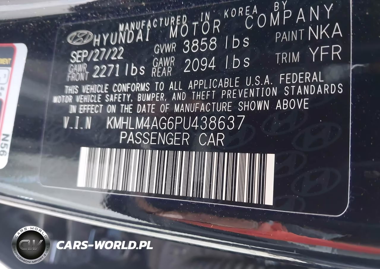 2023 Hyundai Elantra Sel VIN:KMHLM4AG6PU438637 - 9