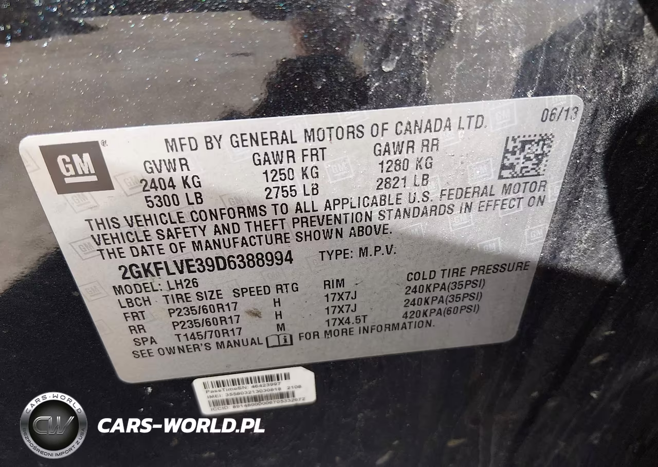 2013 GMC Terrain Slt-1 VIN:2GKFLVE39D6388994 - 9