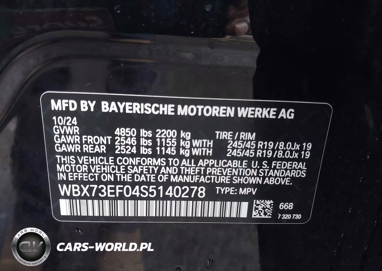 2025 BMW X1 xDrive28I VIN:WBX73EF04S5140278 - 9