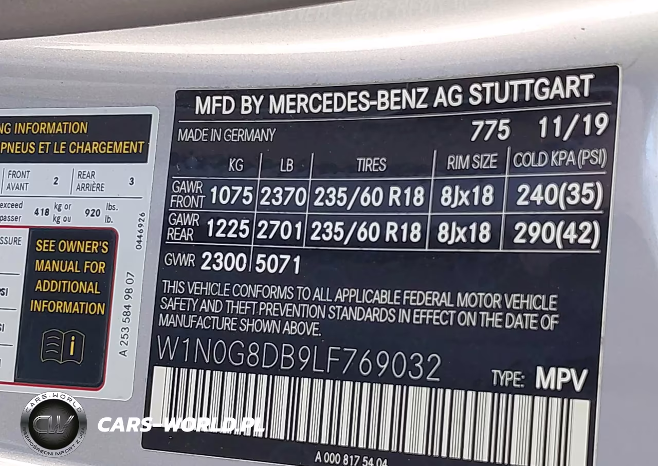 2020 Mercedes-Benz Glc 300 VIN:W1N0G8DB9LF769032 - 8