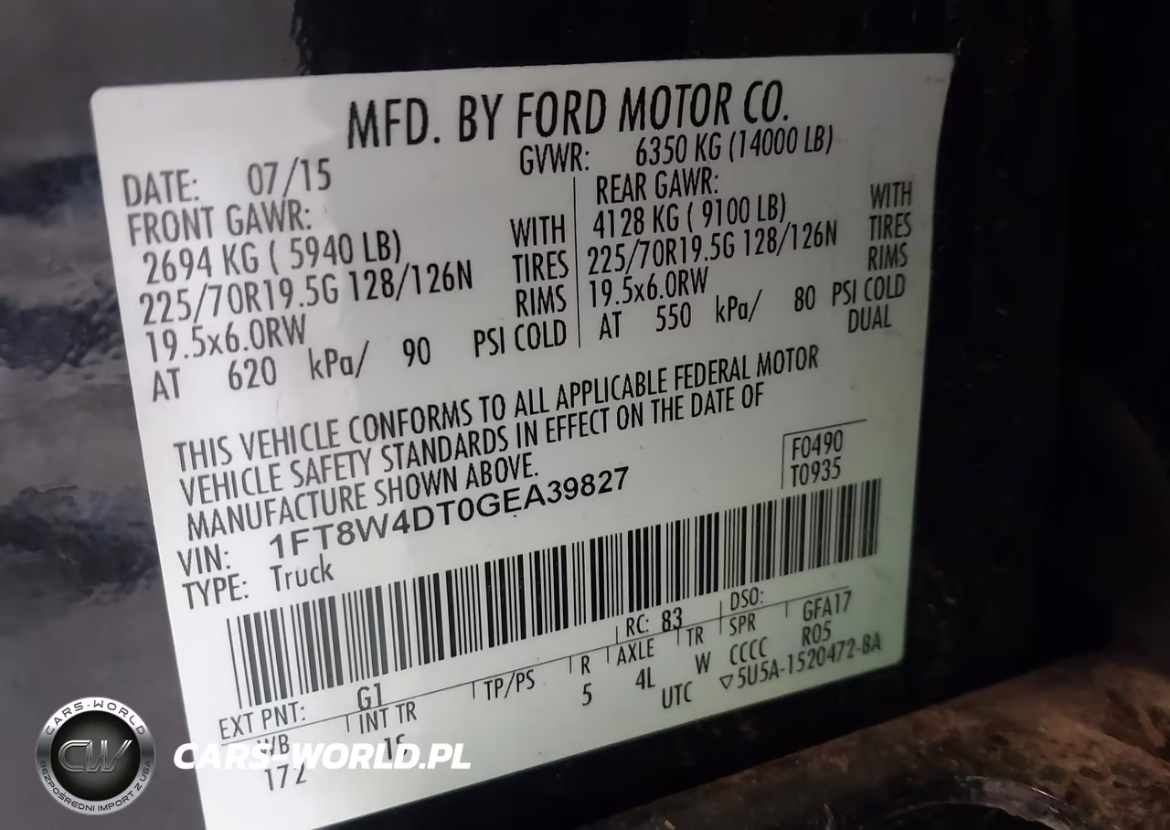 2016 Ford F-450 Xl VIN:1FT8W4DT0GEA39827 - 9