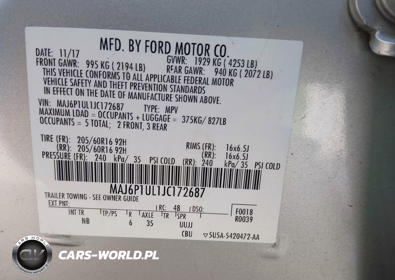 2018 Ford Ecosport Se VIN:MAJ6P1UL1JC172687 - 9