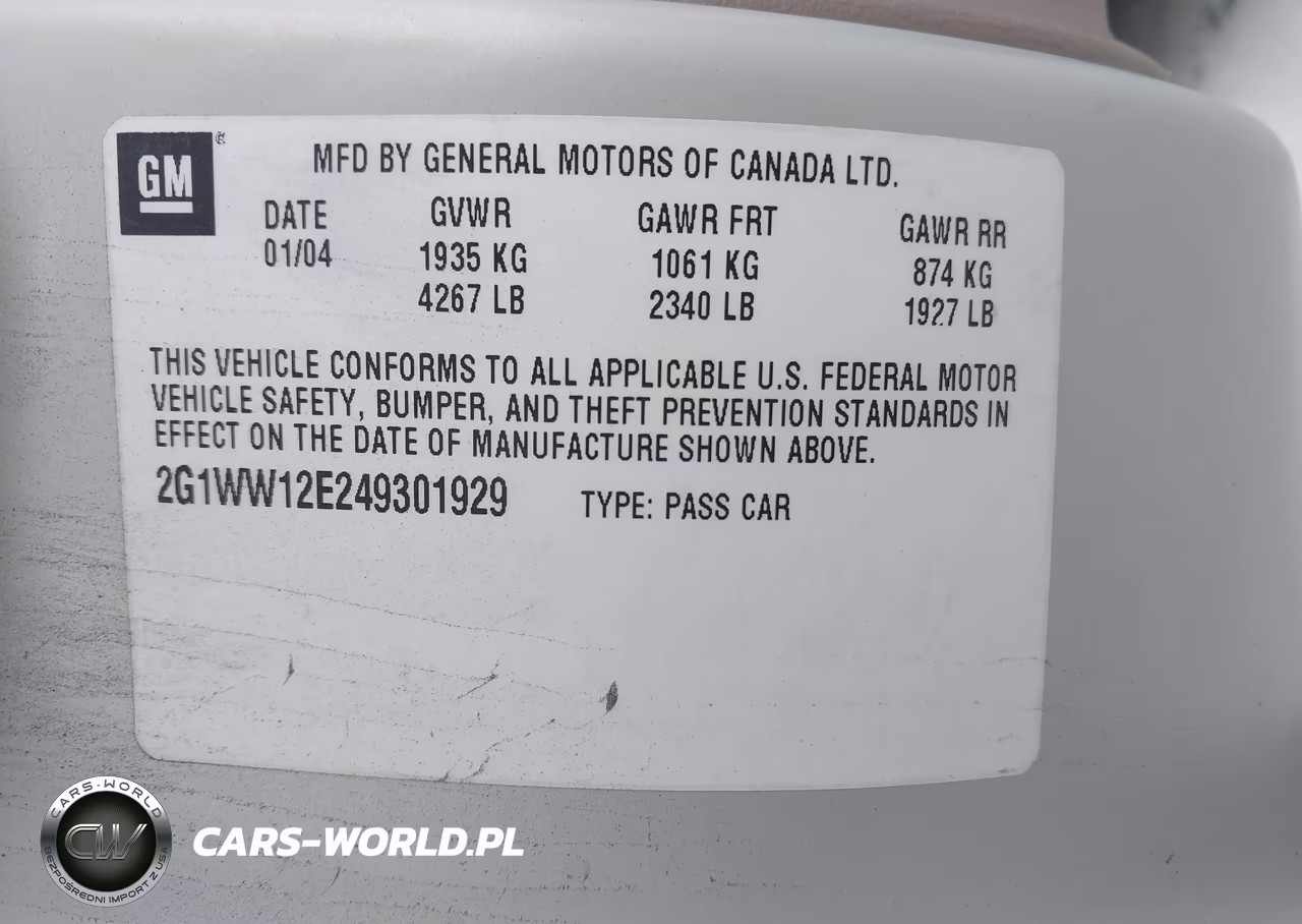 2004 Chevrolet Monte Carlo Ls VIN:2G1WW12E249301929 - 9