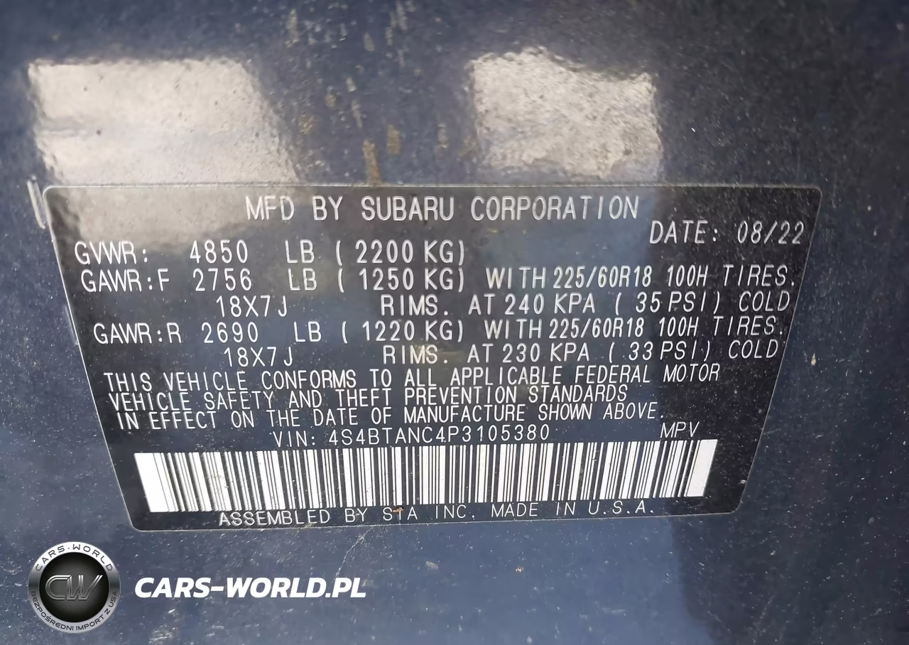 2023 Subaru Outback Limited VIN:4S4BTANC4P3105380 - 9