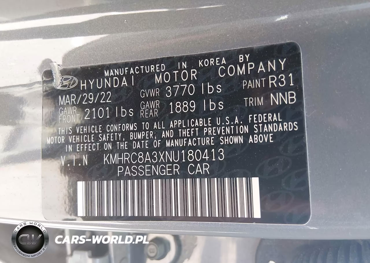 2022 Hyundai Venue Limited VIN:KMHRC8A3XNU180413 - 9