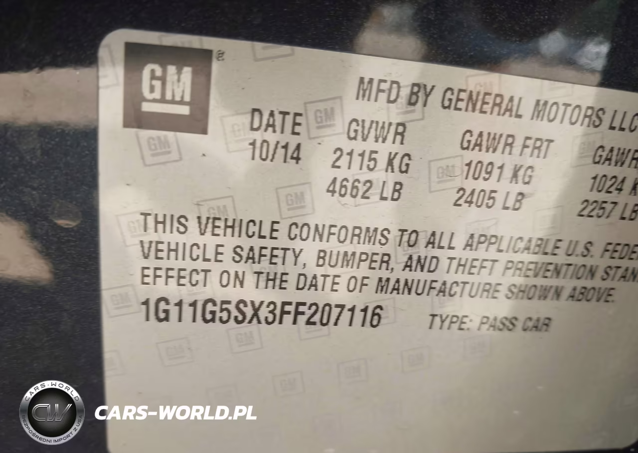 2015 Chevrolet Malibu 2Lz VIN:1G11G5SX3FF207116 - 9