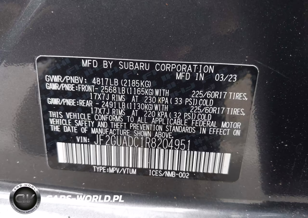 2024 Subaru Crosstrek Premium VIN:JF2GUADC1R8204951 - 9