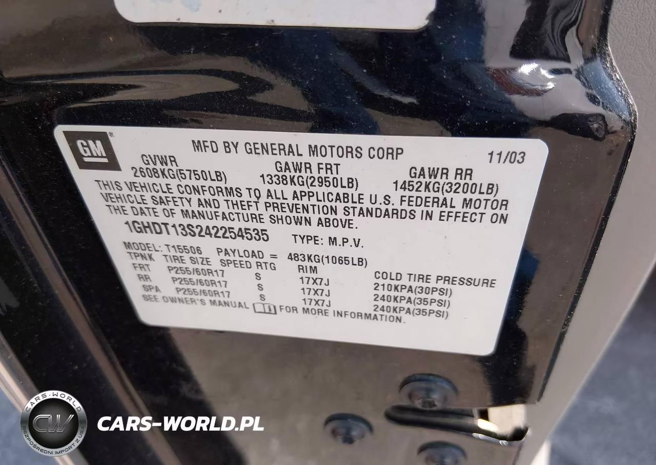 2004 Oldsmobile Bravada VIN:1GHDT13S242254535 - 9