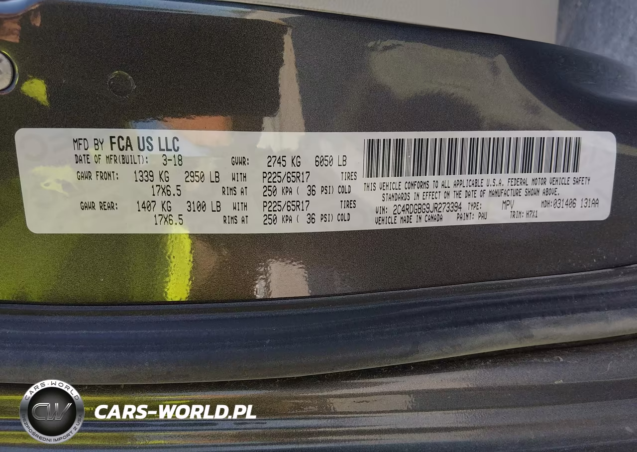 2018 Dodge Grand Caravan Se VIN:2C4RDGBG9JR273394 - 9