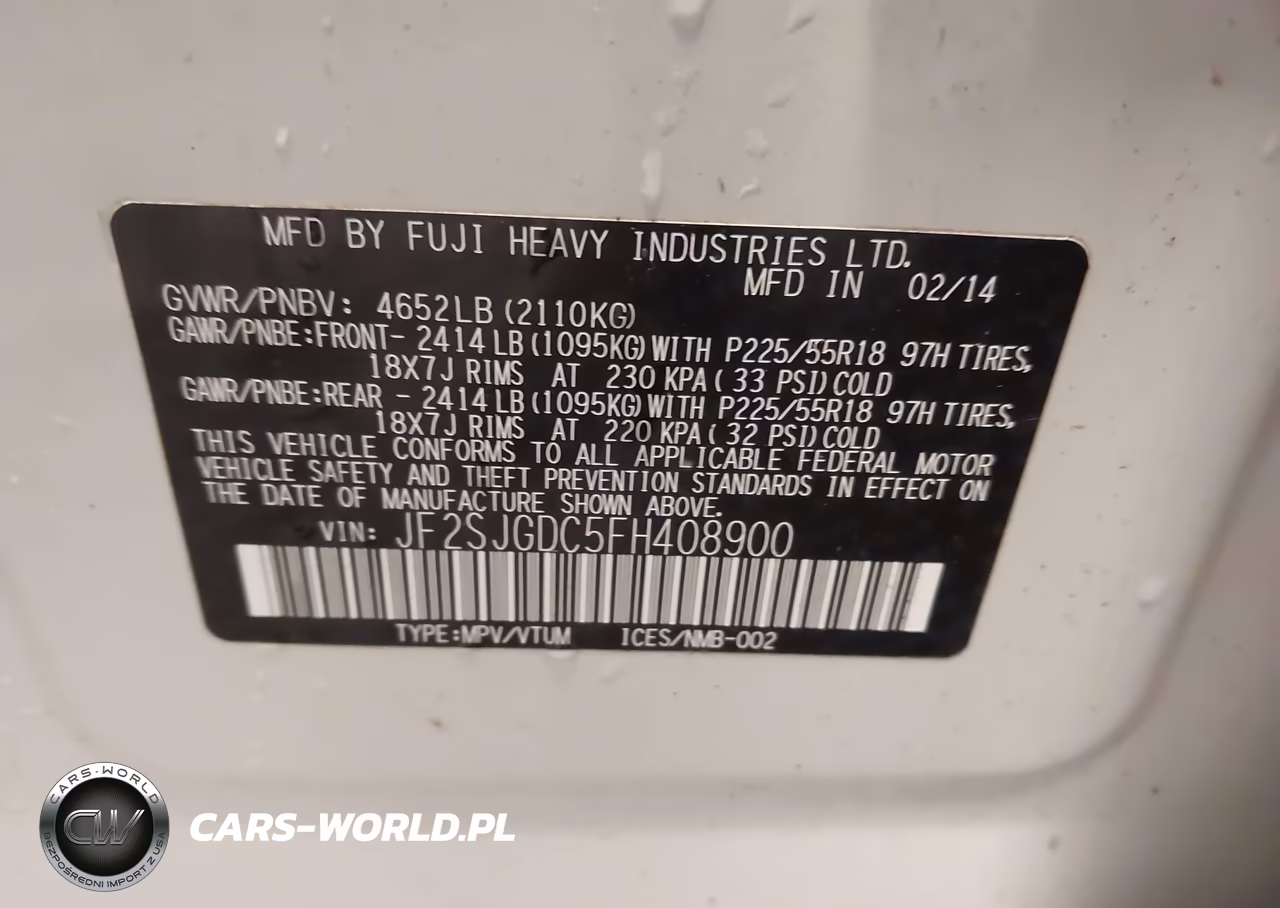 2015 Subaru Forester 2.0Xt Premium VIN:JF2SJGDC5FH408900 - 9