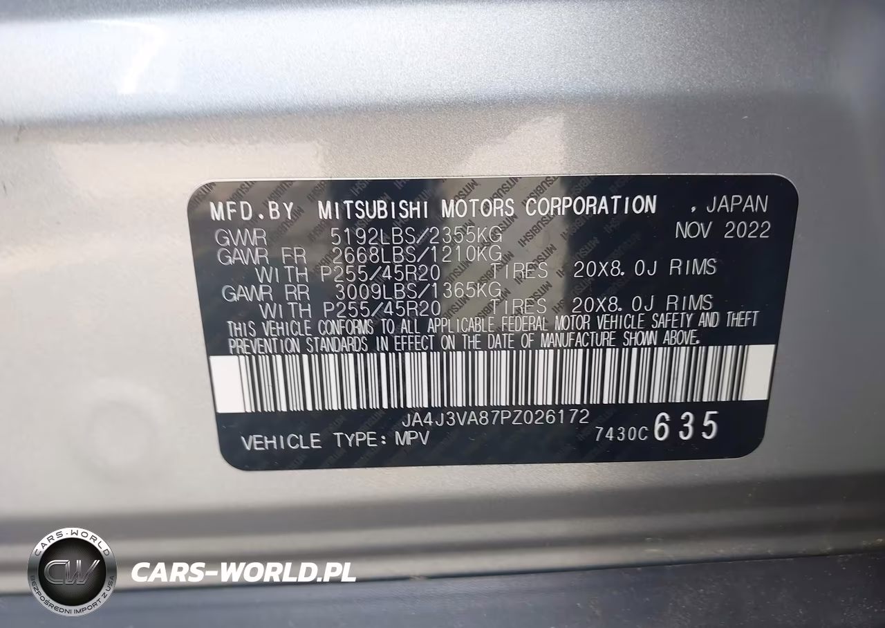 2023 Mitsubishi Outlander Sel 2.5 2Wd-Sel Black Edition 2Wd VIN:JA4J3VA87PZ026172 - 9