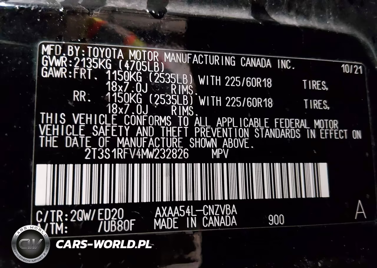 2021 Toyota Rav4 Trd Off-Road VIN:2T3S1RFV4MW232826 - 9