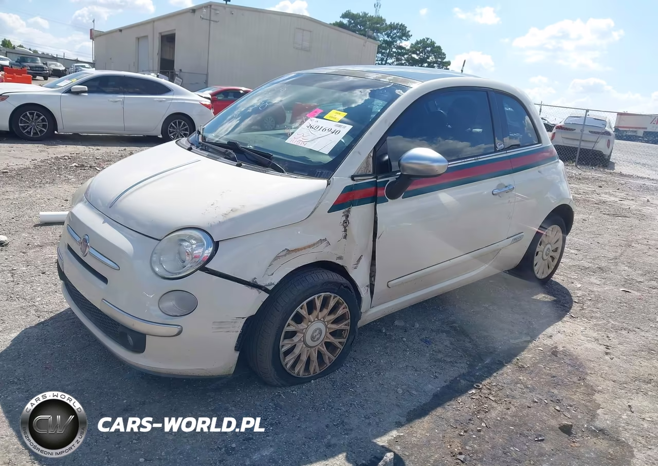 2012 Fiat 500 Lounge VIN:3C3CFFCR6CT225088 - 2