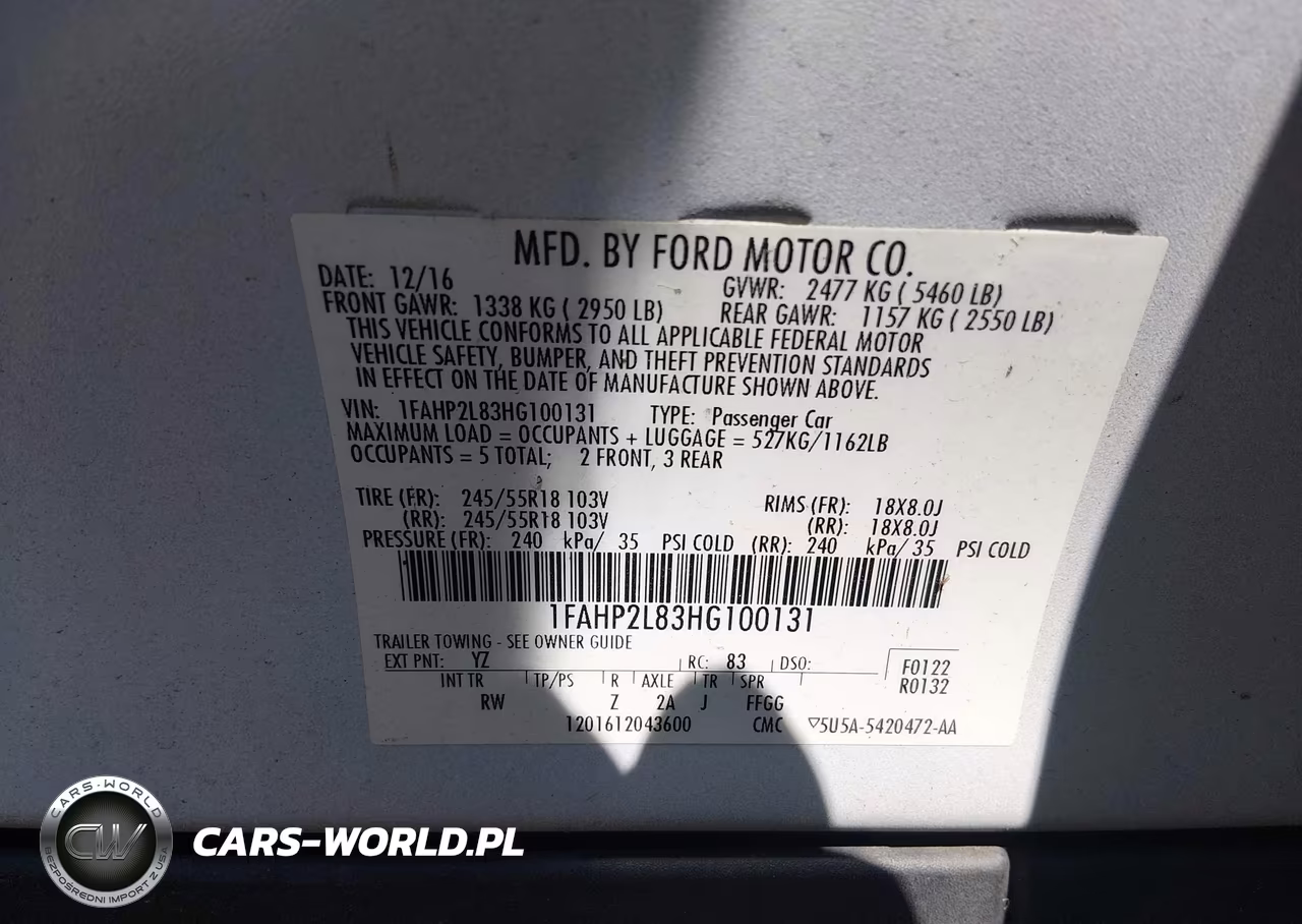 2017 Ford Police Interceptor VIN:1FAHP2L83HG100131 - 9