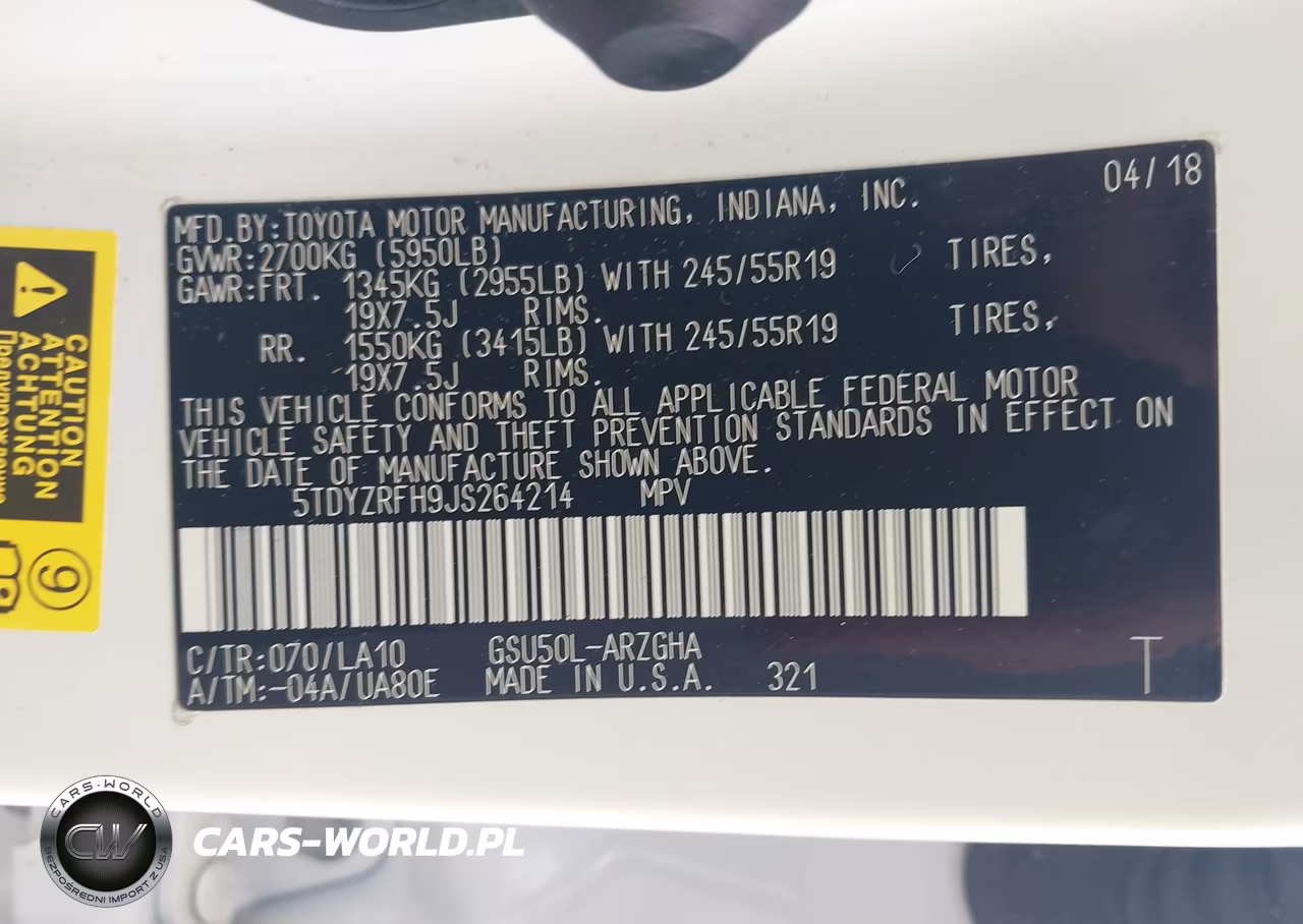 2018 Toyota Highlander Limited VIN:5TDYZRFH9JS264214 - 9