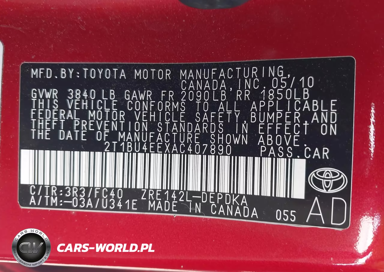 2010 Toyota Corolla Le VIN:2T1BU4EEXAC407890 - 9
