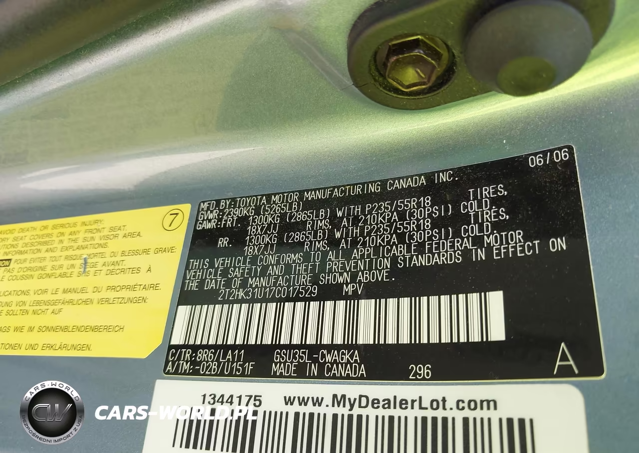 2007 Lexus Rx 350 VIN:2T2HK31U17C017529 - 9